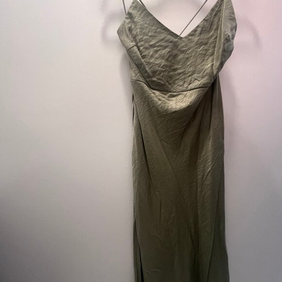 Hello Molly - Crashing Prom Midi Dress, Sage Green - Picture 4 of 6